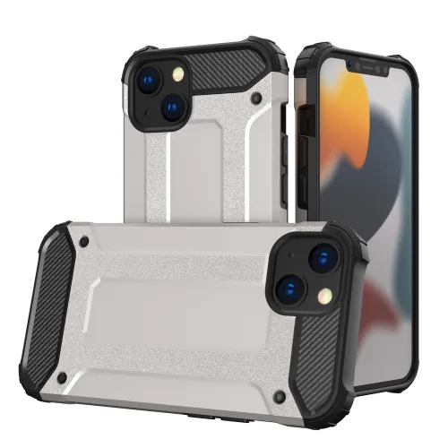 Hybrid Armor pancerne hybrydowe etui pokrowiec iPhone 13 srebrny na Arena.pl