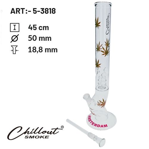 Bongo szklane Chillout Smoke Amsterdam 45 cm Perkolator Fajka Wodna na Arena.pl