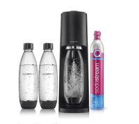 Saturator SodaStream Terra czarny + 2 butelki Fuse 1l + gaz