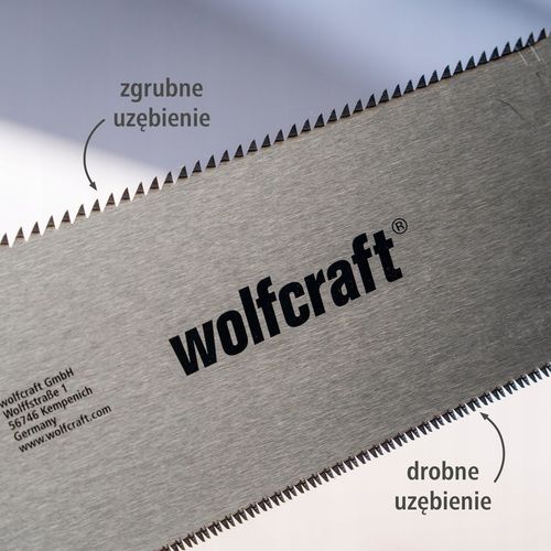 WOLFCRAFT Piła japońska do drewna listw 240mm dwustronna precyzyjna na Arena.pl