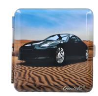 Papierośnica Metalowa z Czarnym Autem Gentelo