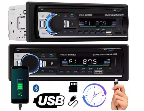 Radio Samochodowe 1DIN BLUETOOTH MIKROFON USB SD na Arena.pl