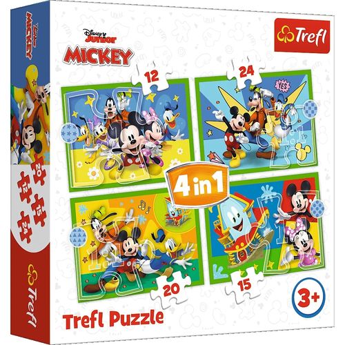 PUZZLE 4W1 WŚRÓD PRZYJACIÓŁ/ MYSZKA MIKI 34616 na Arena.pl