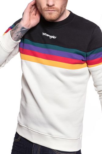BLUZA WRANGLER RAINBOW SWEAT CLOUD BLUE W6B5HDB03 S na Arena.pl