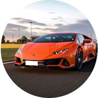 Opłatek na tort Urodziny Lamborghini Samochód Auto Logo Fura Bryka 18 30 40