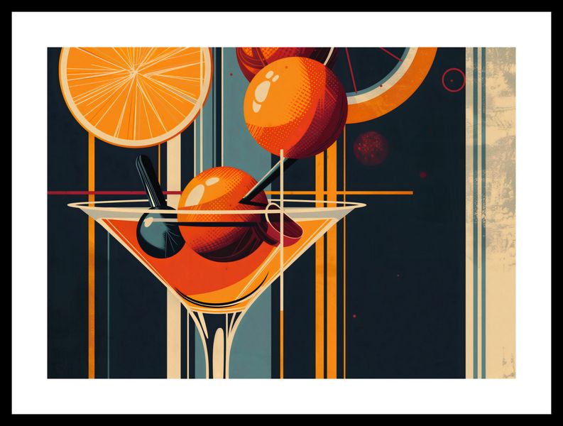 Plakat 42x29,7cm Koktajl w Stylu zdjęcie 3