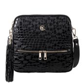 Torebka listonoszka Canaletto ze skóry naturalnej o unikalnym wzorze kropli TD840s258srebrne