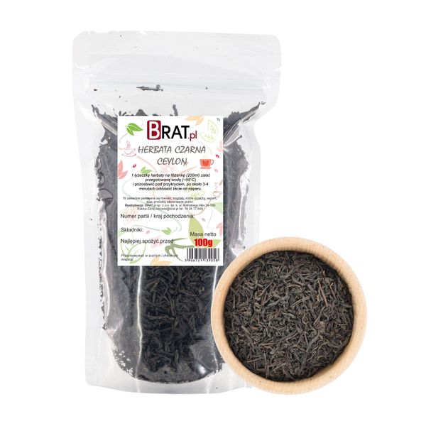CZARNA HERBATA Ceylon 100g NATURALNA BEZ DODATKÓW zdjęcie 1