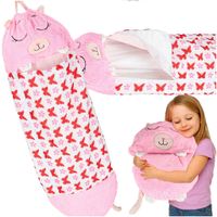 Śpiwór Turystyczny Mumia Dziecięcy do Spania dla Dzieci Lekki 2w1 Poduszka