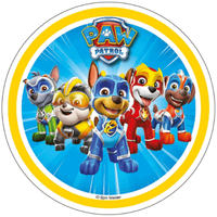 Opłatek na tort PAW Psi Patrol Pies Pieski Marshall Rubble Rocky Skye Zuma