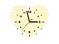 40X40CM ZEGAR SERCE GWIAZDKI OBRAZ