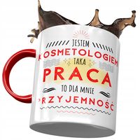 Kubek Czerwony Dla Kosmetologa To Dla Mnie Z Nadrukiem Ze Zdjęciem