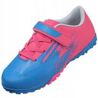 Buty Piłkarskie Dziecięce Na Rzep Halówki Turfy Różowe Niebieskie 33