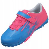 Buty Piłkarskie Dziecięce Na Rzep Halówki Turfy Różowe Niebieskie 33