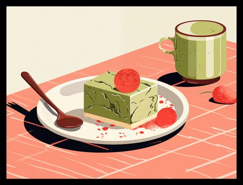 Plakat 40x30cm Deser Matcha na Arena.pl