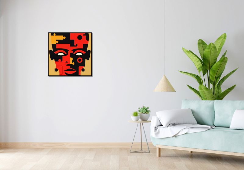 Plakat 60x60cm Puzzle Tożsamości zdjęcie 4