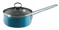 RIESS Rondel z pokrywą 1,0l 16cm Aqua Riess Emalia szklana AUSTRIA