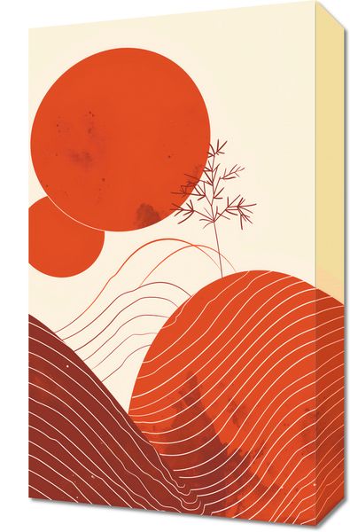 Obraz 30x50cm Ciepło Czerwieni zdjęcie 1