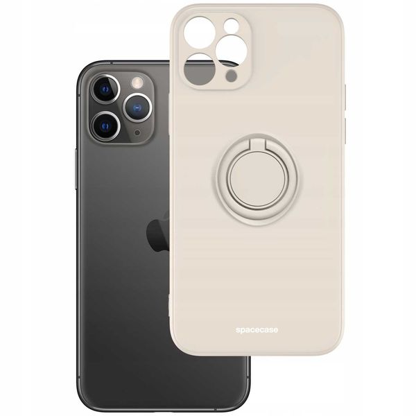 Spacecase Silicone Ring Iphone 11 Pro Max Bone zdjęcie 2