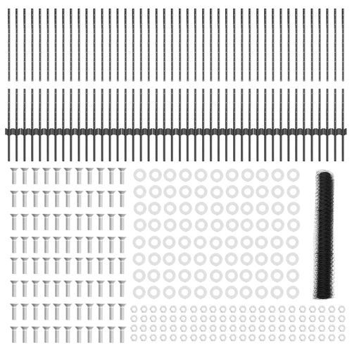 Ogrodzenie z słupkami Szary 1 x 100 m Stal na Arena.pl