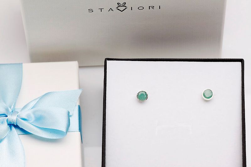 Srebrne kolczyki Staviori zdjęcie 7