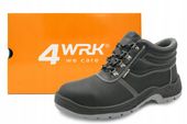 BUTY ROBOCZE OCHRONNE LEKKIE OBUWIE SKÓRZANE TRZEWIKI WYTRZYMAŁE OB R43