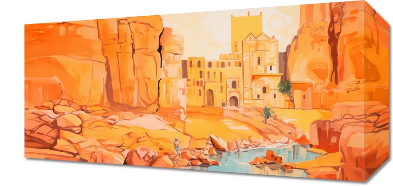 Obraz 40x20cm Ruiny pod Słońcem zdjęcie 1