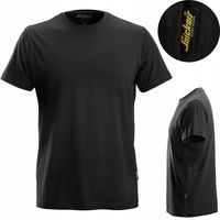 Koszulka męska bawełniana Snickers 2502 robocza elastyczna czarna L