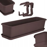 Kadax Skrzynka Balkonowa Doniczka 60cm z Uchwytami