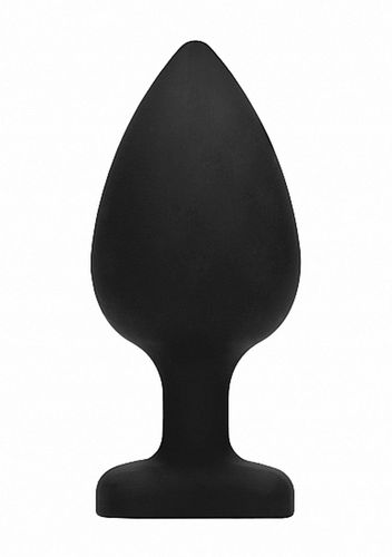 diamond heart butt plug - extra large - black na Arena.pl