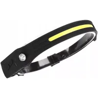 Czołówka LX200 sterowana czujnikiem 5 trybów LED COB ładowana z USB