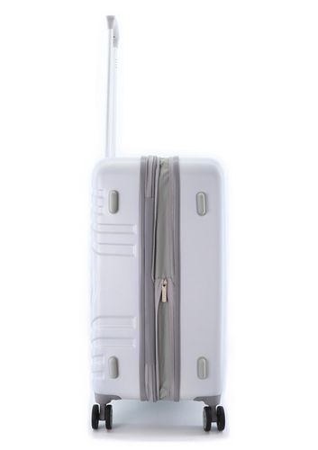 Walizka średnia ELLE Debossed biała na Arena.pl