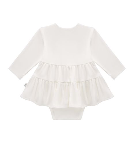 Body z sukienką ecru z przeszyciami  92 na Arena.pl