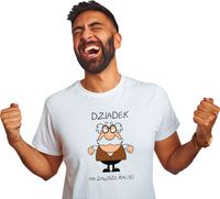 Koszulka z nadrukiem dla dziadka DZIEŃ DZIADKA