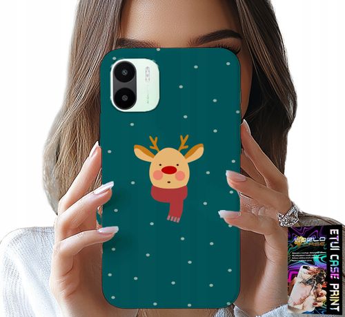 ETUI DO XIAOMI REDMI A2 - RENIFER NA ZIELONYM TLE ŚWIĄTECZNE WZORY na Arena.pl