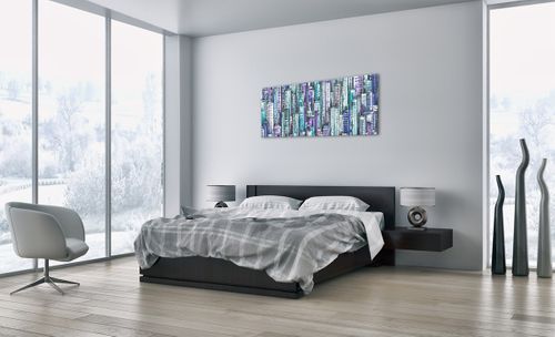 Obraz Na Płótnie - Drapacze Chmur - 120X50 Cm - Ab120X50-3857 na Arena.pl