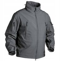 KURTKA SOFTSHELL MĘSKA GUNFIGHTER HELIKON WODOODPORNA WIATRÓWKA Szara S
