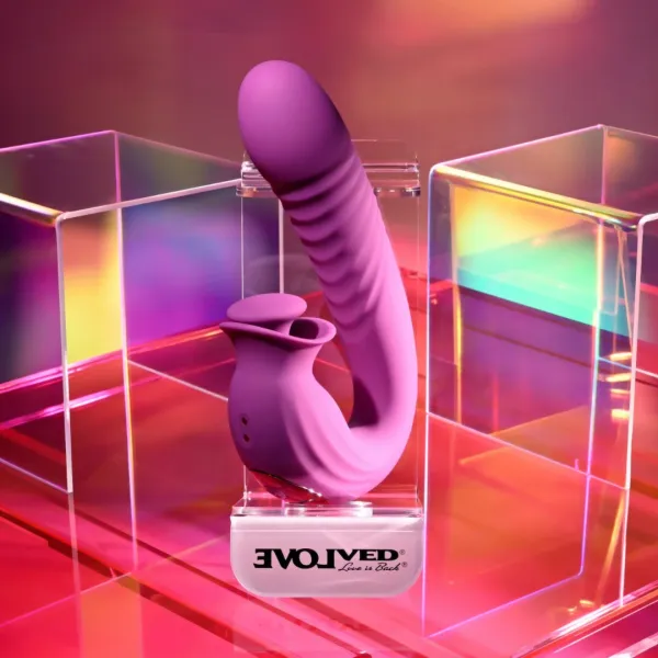 evolved deep ecstasy rabbit vibrator magenta - wielofunkcyjny model zdjęcie 5