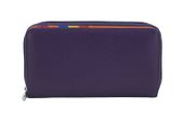 Antykradzieżowy portfel z ochroną RFID - Fioletowy