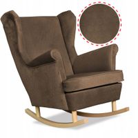 Fotel uszak Angelo bujany skandynawski  plaster miodu pikowany