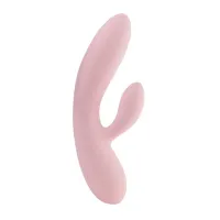 feelztoys lea soft pink - model dwusilnikowy, silikon medyczny, wodoodporny