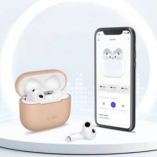 etui tech-protect silicone na apple airpods 4 - czarne na Arena.pl