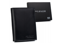 duży, skórzany portfel męski z systemem rfid - 4u cavaldi