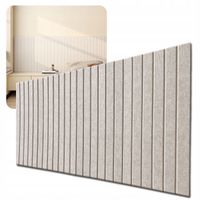 LAMELE panele ścienne 3D naklejka 60x120cm filc Jasny beż 03 + PINEZKI