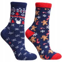 Skarpetki Świąteczne ABS FROTTE GRUBE 2-PAK SKARPETY NA PREZENT MORAJ 36-40