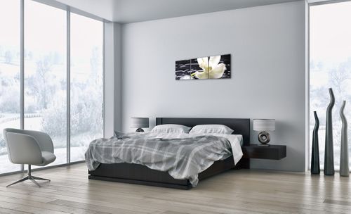 Obraz Na Płótnie - Storczyk Kamień - 90X30 Cm - Ca90X30-0444 na Arena.pl