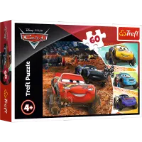Puzzle dla dzieci z bajki Auta - Zygzak McQueen z przyjaciółmi 60 elementów