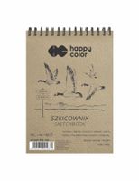 szkicownik na spirali happy color 90g 80 arkuszy - a6 (10,5 x 14,85