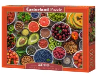 Kolorowe puzzle Castorland Stół pełen zdrowego jedzenia - 2000 elementów