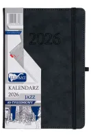 Jazz Kalendarz A5 Tygodniowy Grafitowy 2026